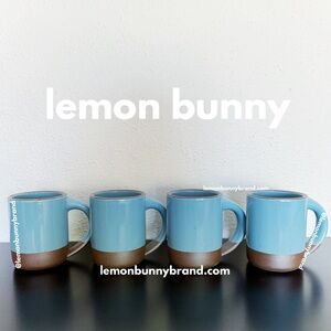 🧜‍♀️🩵 4 East Fork Mugs in Neptune Cerulean Blue Brand New NWT